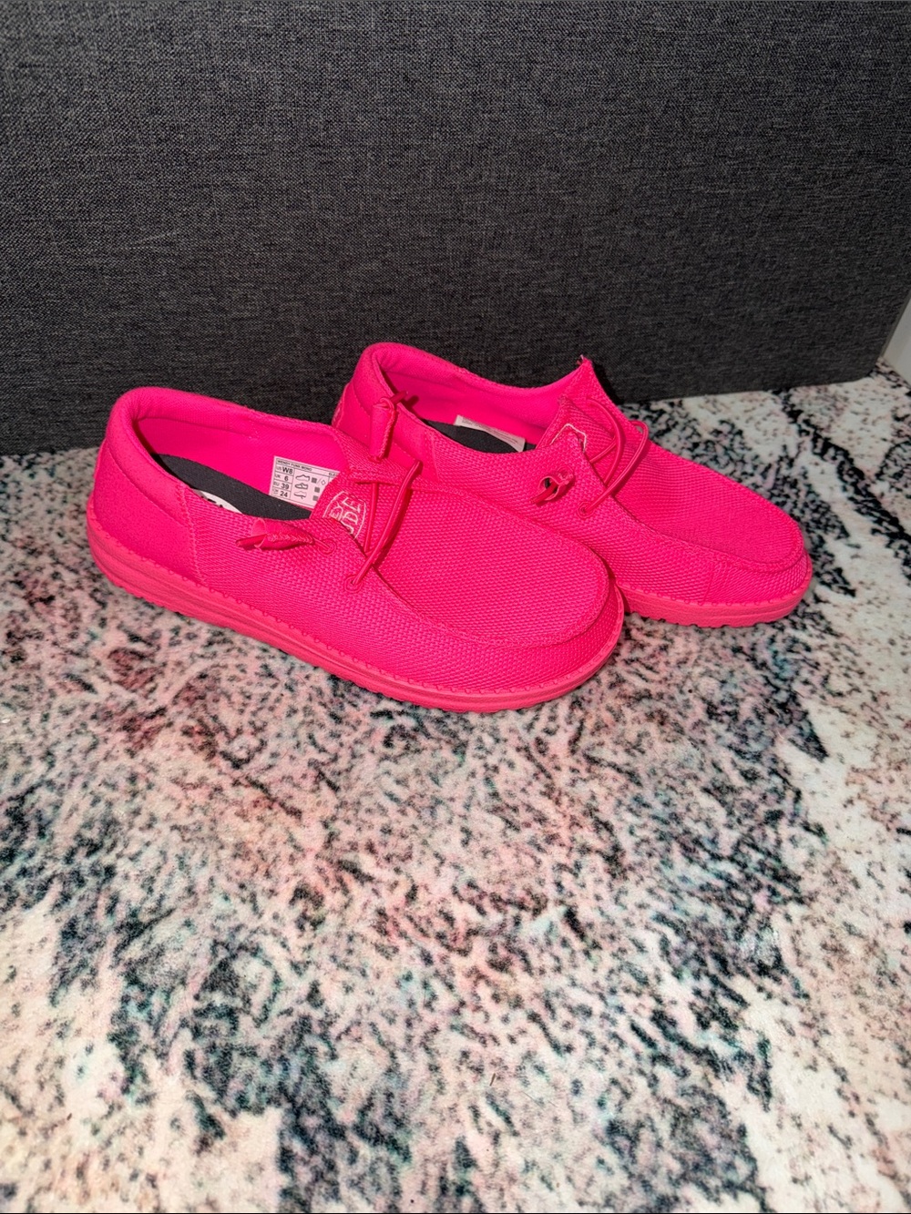 Hey Dude Women’s Neon Pink Slip-On Shoes